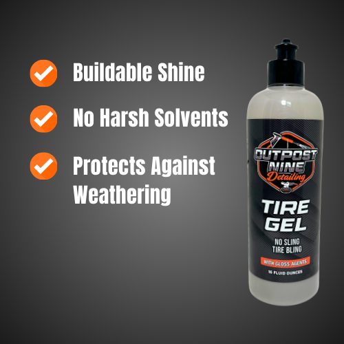 Outpost Nine Tire Gel — Deep Shine Tire Dressing